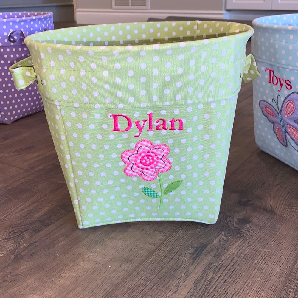 Pottery barn kids canvas utility bin